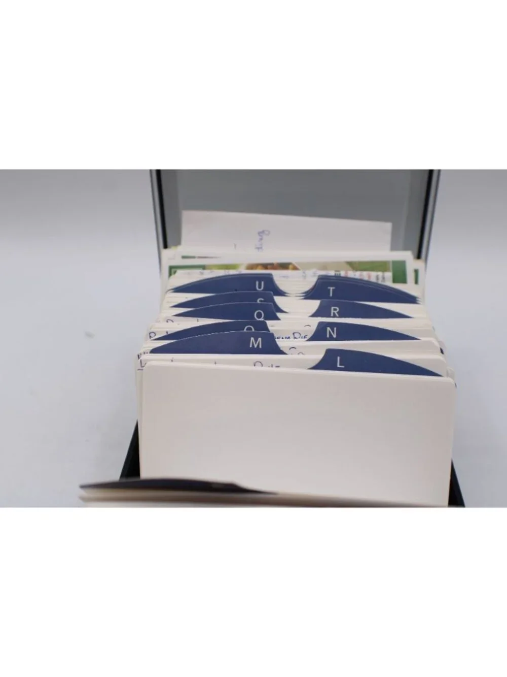 Rolodex Full of Recipes Alphabetical Dividers Handwritten Recipe Cards Handmade